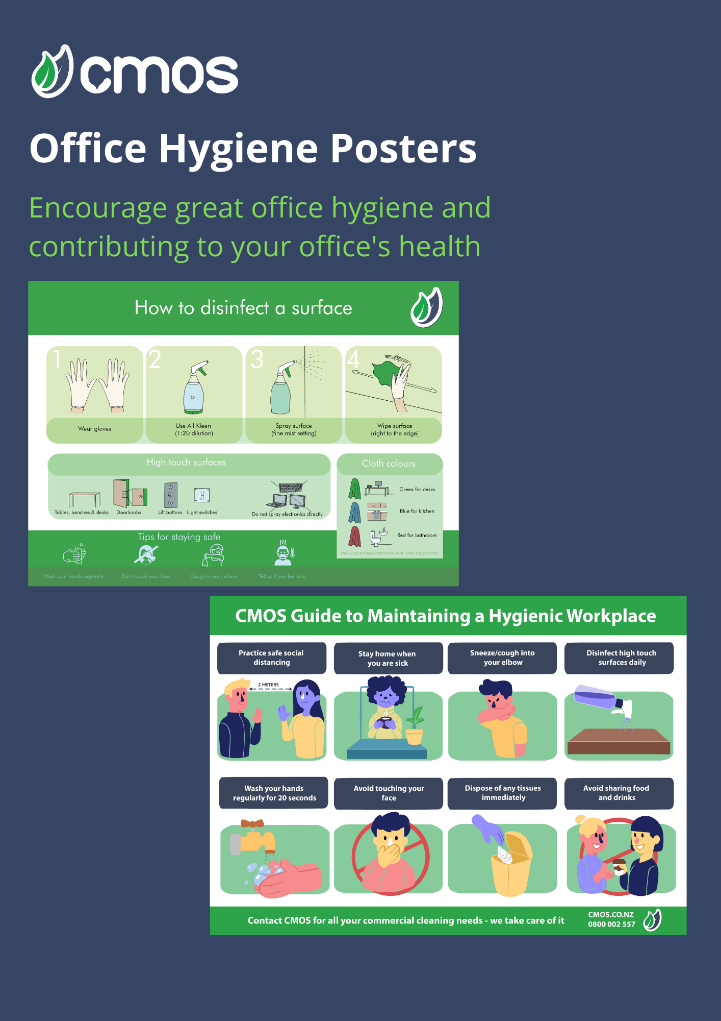 Office hygeine posters